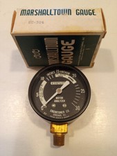 2 Engine Analyzer Vacuum Gauge Marshalltown Rat Rod Steampunk Nos Free Ship