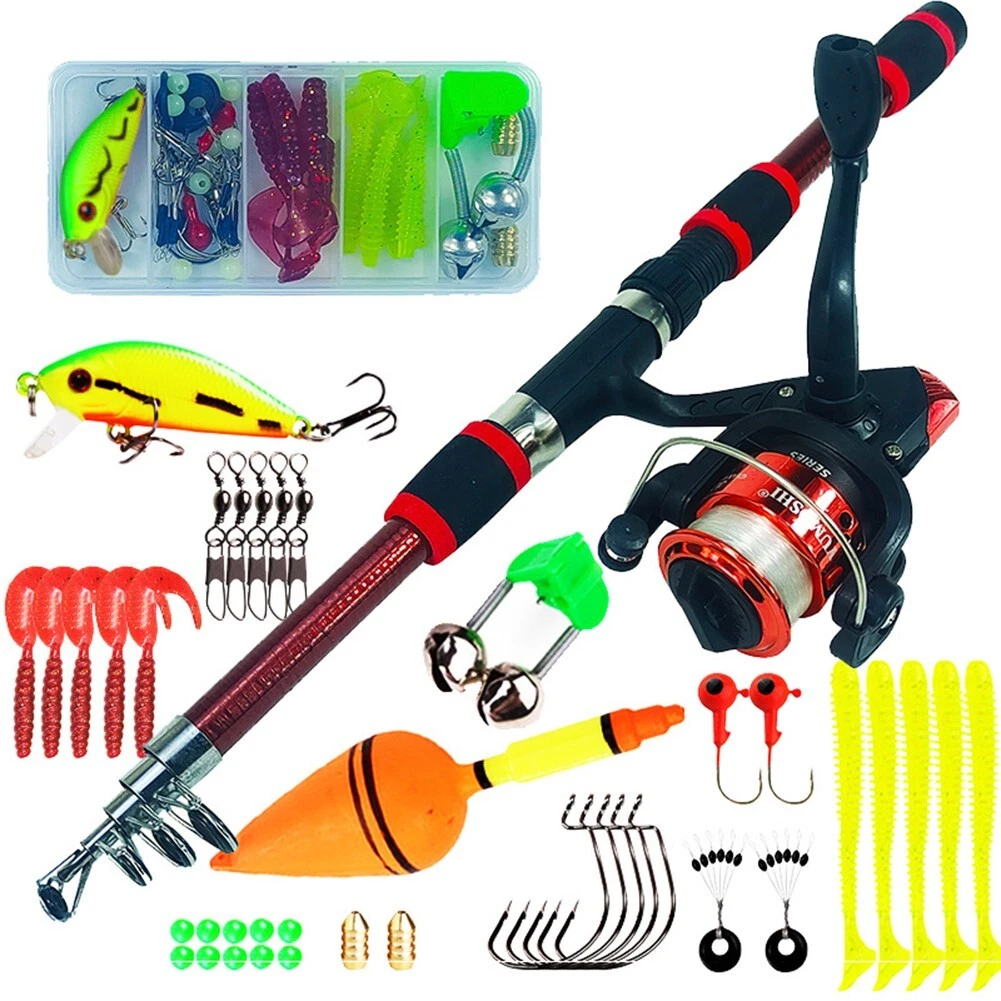 Kids Fishing Rod Reel and Lures, Children's Fishing Pole Durable