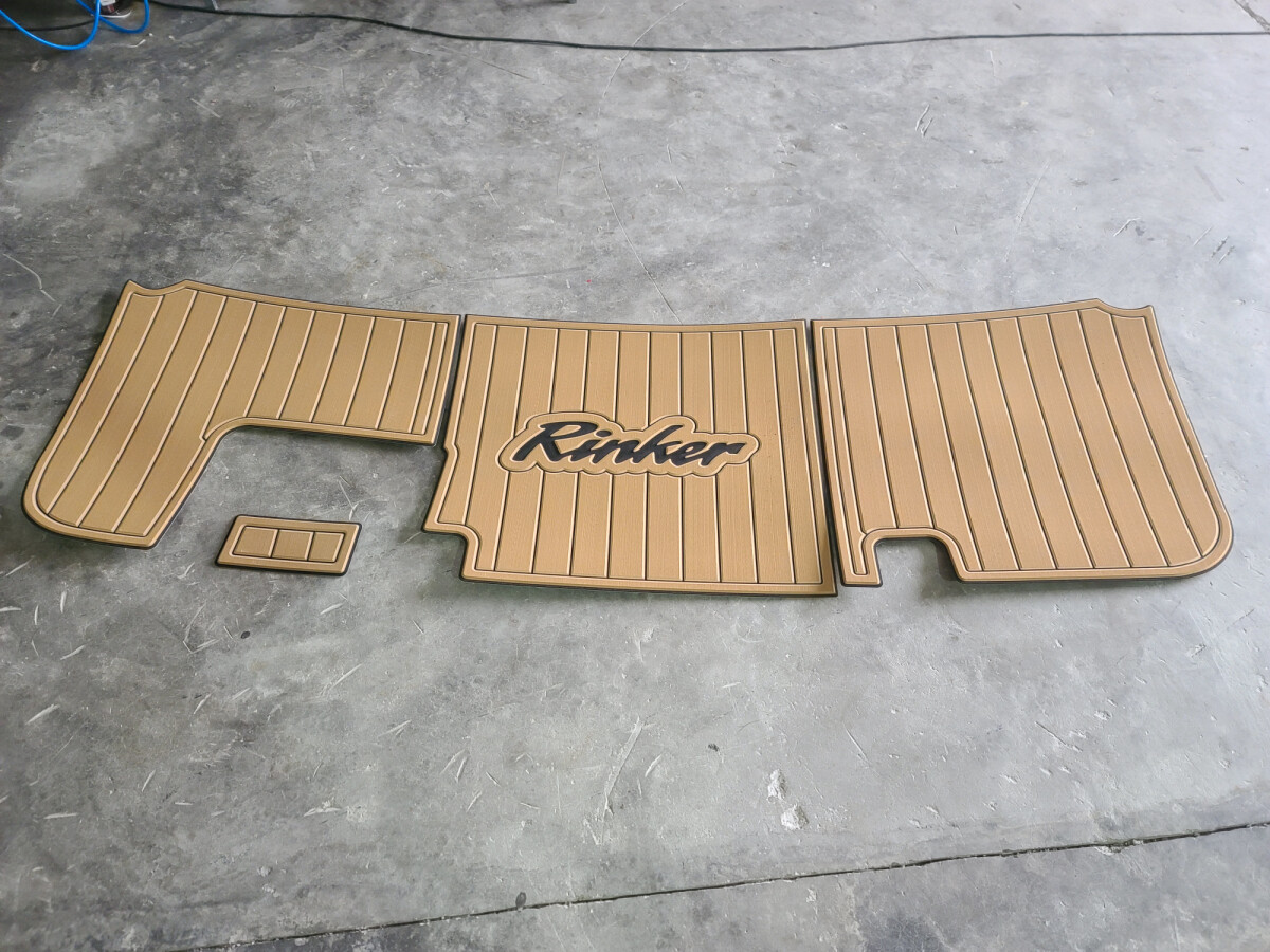 2003 Rinker Fiesta vee 270 swimming platform EVA Faux teak 6mm Non
