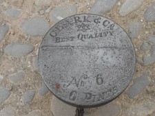 ANTIQUE CAST IRON  CLARK AND Co PAN