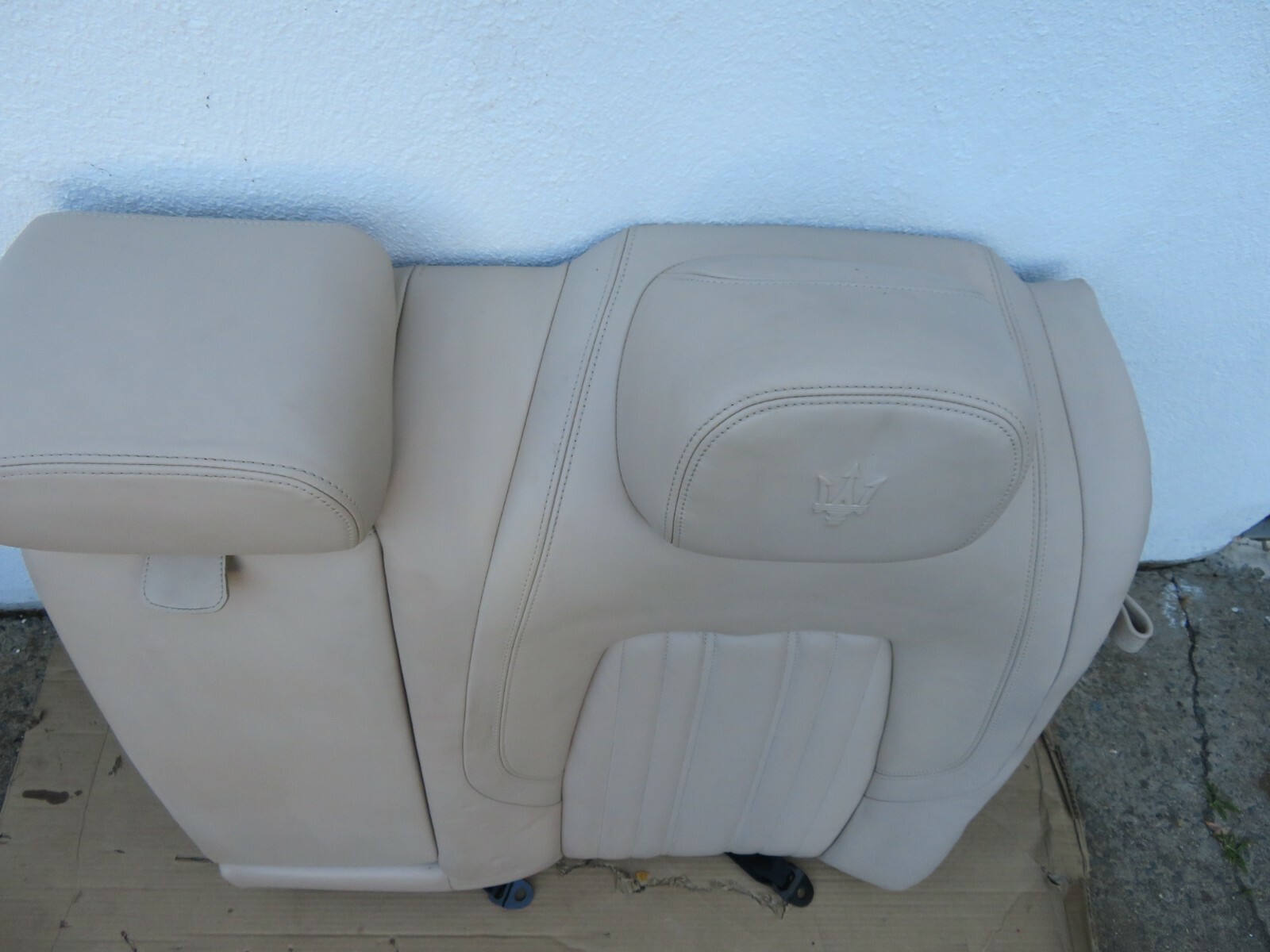 2014-2017 MASERATI GHIBLI S Q4 REAR SECOND ROW LEFT DRIVER UPPER SEAT BEIGE OEM