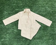 Vintage Baby Handmade Two Piece Set Jacket And Pants Tan See Measurements