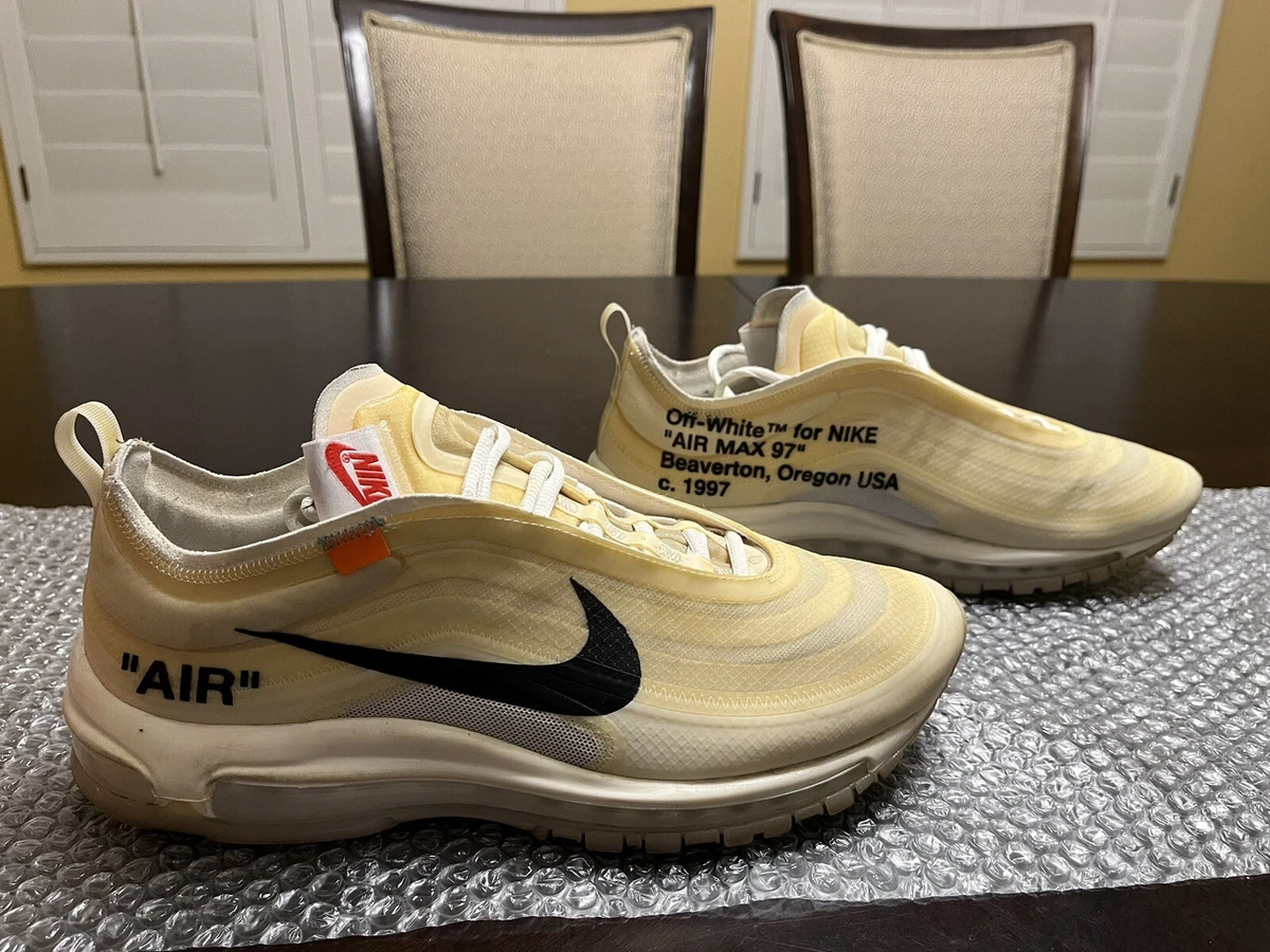 Nike Air Max 97 OG x Off White The Ten Sneaker Shoes Size US 10.5