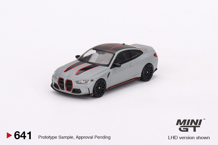 MINI GT 1:64 M4 CSL (G82) Frozen Brooklyn Metallic Grey Model Car