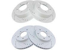 TRQ 43XZ93R Front and Rear Brake Rotor Set Fits 2020-2022 Hyundai Venue