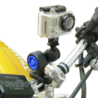 U-Bolt Mount with Security Pin-Lock Short Double Socket Arm for GoPro Camera