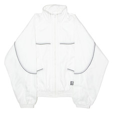 Giacca Da Track Sportiva Bianca Vintage Per Uomo Anni '90 S