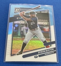 2021 Donruss Optic Carolina Blue & White #151 Byron Buxton Minnesota Twins
