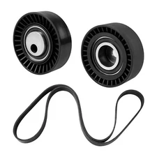 Drive Belt Tensioner Pulley Idler Pulley Kit For BMW E46 E39 325i 330i 525i 530i