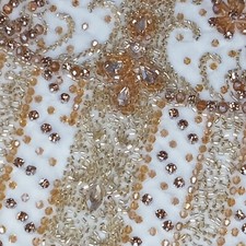 Handsewn Purple Rhinestone Applique Patches - Sew On Crystal Bead Trim For Dresses & Clothing