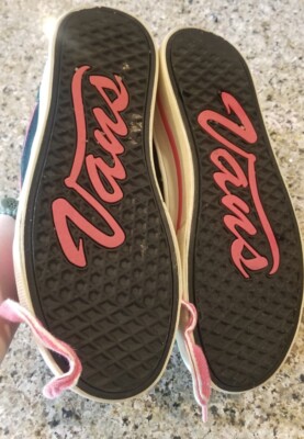 VANS Old Skool Plat Sidestripe Shoes 8 Pink White Black VANS Old Skool Plat Sidestripe Shoes 8 Pink White Black