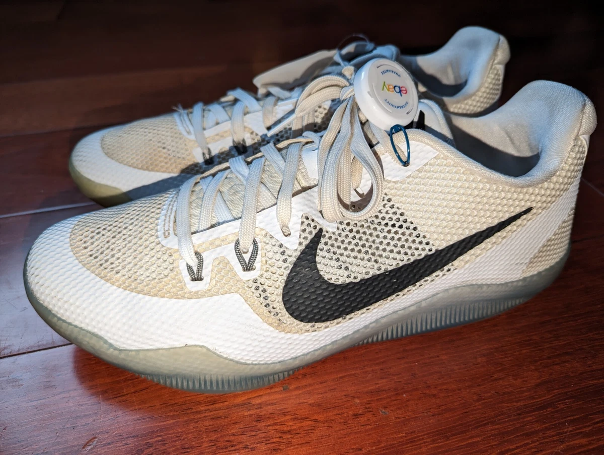 Nike Kobe XI 11 Fundamental 10.5 White Black Oreo RARE Basketball Shoes