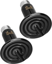 Simple Deluxe 150W Ceramic Heat Emitter Reptile Heat Lamp Bulb No Light Emitting