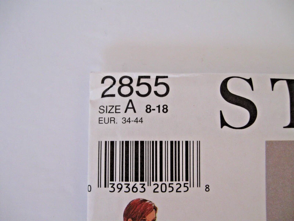 Style Pattern 2855 Womens Jacket & Skirt In 2 Lengths Sz 8 To 18 Factory-Folded - Image 2 of 4