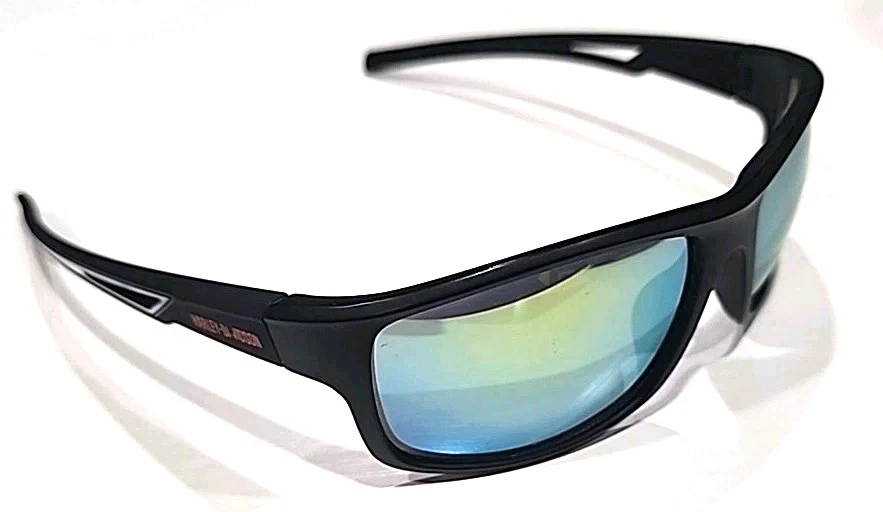 Harley Davidson HD0148V Black Wrap Yellow Sunglasses 62-17 135 - Image 3 of 4