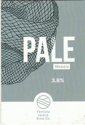 GEBRAUCHTER PUMPENCLIP VORNE - POMONA ISLAND BREW CO - HELLES MOSAIK