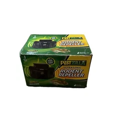 Pestzilla Ultrasonic Pest Repeller Mouse Repellent & Rat Deterrent Black
