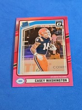 2024 Casey Washington RATED ROOKIE RC Panini Donruss Optic #392 Pink Prizm 