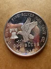 1976 Tri-State Refining God Bless America 1 Oz .999 Fine Silver Round