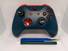 Xbox One Design Labs Controller Turquoise Red First Party with Battery Pack