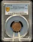 PCGS UNC Detail 1913 D United States Lincoln Wheat Cent Coin 1C -881