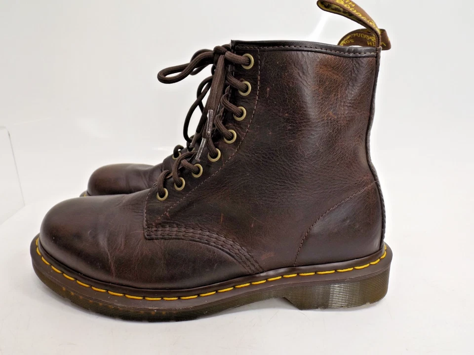 Dr Martens 11822 The Original Botas de Cuero Airwair Marrón - Damas 9 - Hombres 8 Foto 3 de 4