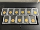 Walking Liberty Half Dollar 1916,35,39-47 90% Silver and Gold Plated (Lot Of 11)