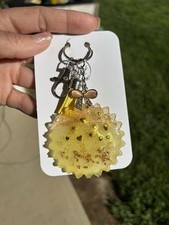 Sunflower Resin Keychain for Women Sunflower Keyring