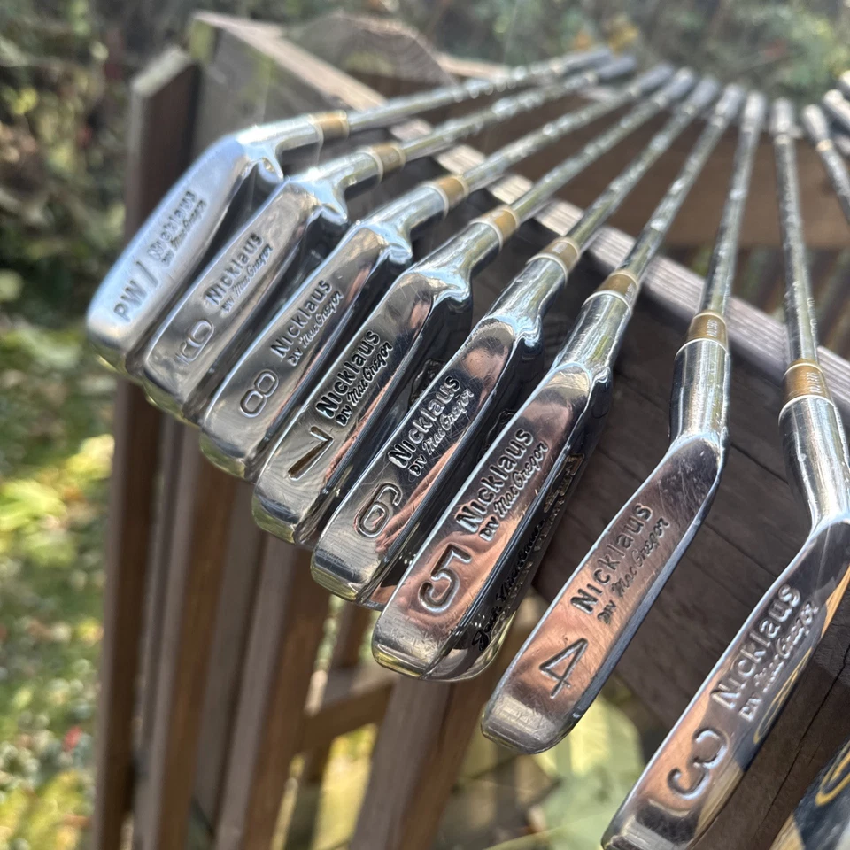 MacGregor Jack Nicklaus Golden Bear Iron & Woods Set RH 12 Clubs + Iron Covers - Image 3 of 4