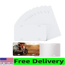 Durable 20-Pack Sublimation License Plate Blanks - Perfect for Creative Projects