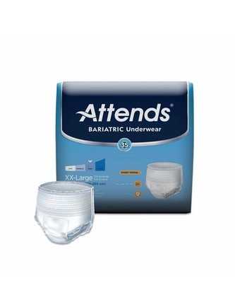 Attends Bariatric Underwear 2X-Large 68''-80'' - Bag of 12