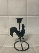 Vintage Rooster Taper Candle Holder