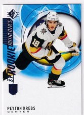 2020-21 UPPER DECK SP HOCKEY PEYTON KREBS SP ROOKIE AUTHENTICS BLUE PARALLEL