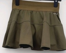 Adidas Skirt Skort Tennis Match.Khaki green. Prime blue.Recycled polyester.XS.