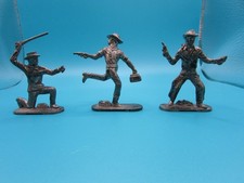 Set Of 3 Vintage Lead Cowboy