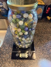 9lbs Of Vintage Marbles. Mixed Sizes, Colors Brands. 1/2 Gallon. Please Read