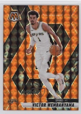 2024-25 Panini Mosaic Orange Mosaic Prizm 170/249 Victor Wembanyama #31 16wc