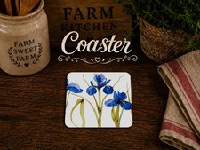 Melamin Untersetzer im Design Blue Iris