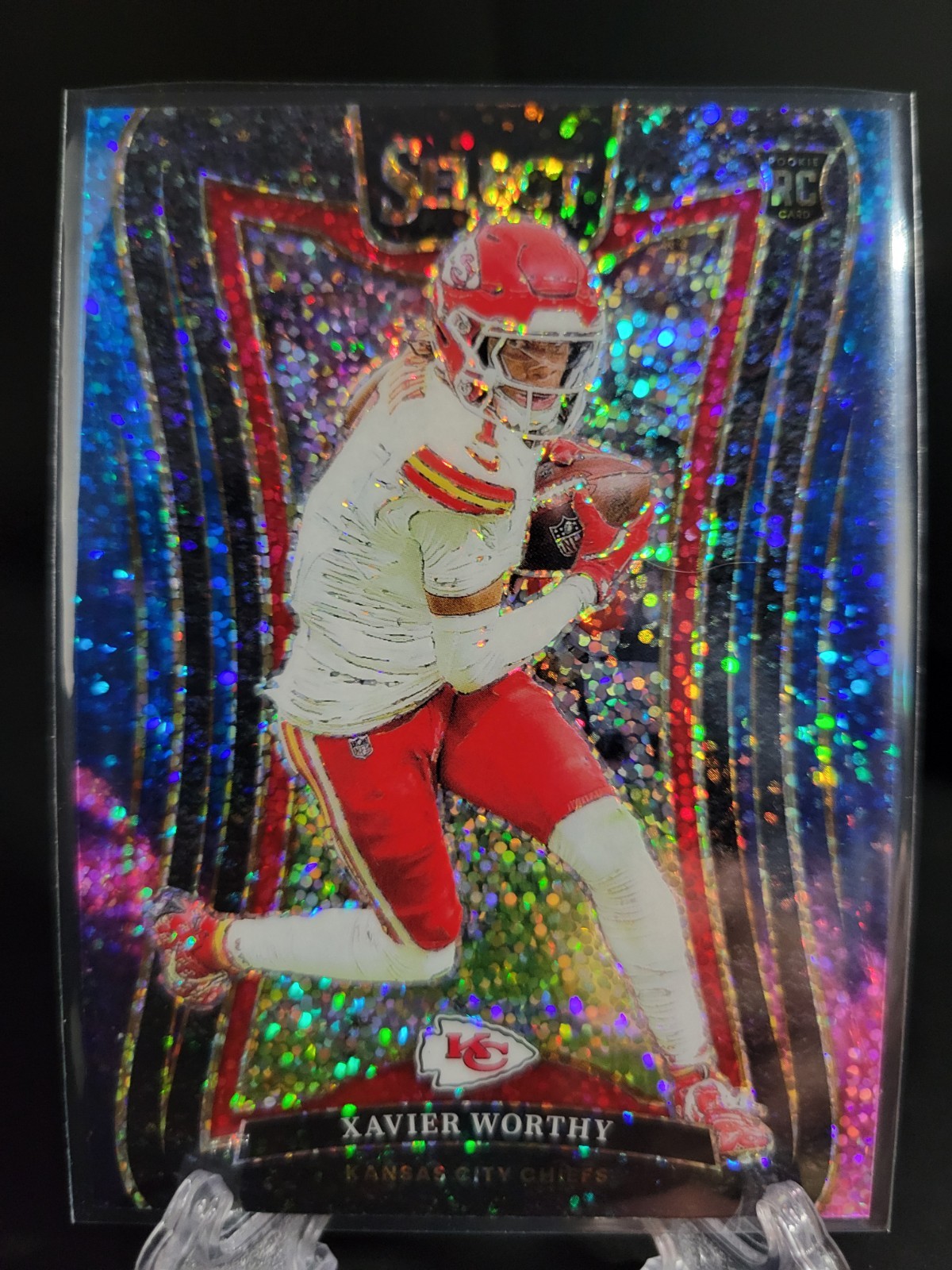 2024 Panini Select- Suite Level Xavier Worthy Cosmic Sparkle (RC) Chiefs