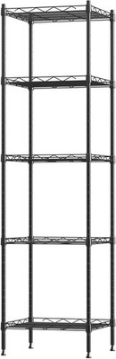 5 Tier Standing Metal Wire Shelving Units Adjustable Height Storage Shelf Units