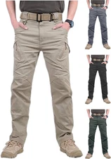 Cargo pants Men Tactical Work Pants Combat Outdoor Waterproof Hiking Trousers US