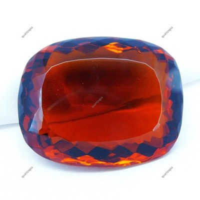 287,50 ct natürlicher brauner Topas Kissenschliff zertifizierter loser Edelstein