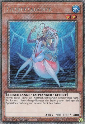 YuGiOh Tiefseetaucher (V.4) RA03-DE004 Platinum Secret Rare Deutsch NM 1st