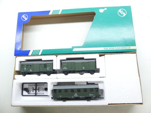 Sachsenmodelle H0 14118 juego de vagones de construcción, DR, DC, NEM, NUEVO en EMBALAJE ORIGINAL #68518 | Zustand: Gebraucht