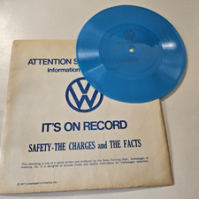 Rare 1971 Vw Volkswagen Sales Training Record Vinyl Record