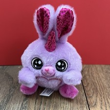 Zuru Rainbowcorn Plush Pink Bunny Rabbit Purple Heart Belly Stuffed Animal