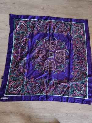 Antiker Retro Schal Monse Gur, elegantes Vintage Accessoire für Sammler