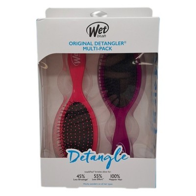 Wet Brush Detangler Haarbürste - Pink und Lila - Exklusive ultraweiche IntelliFl