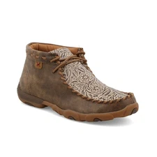 Twisted X Ladies Chukka Driving Moc Bomber & Nude Print Floral Shoes WDM0080