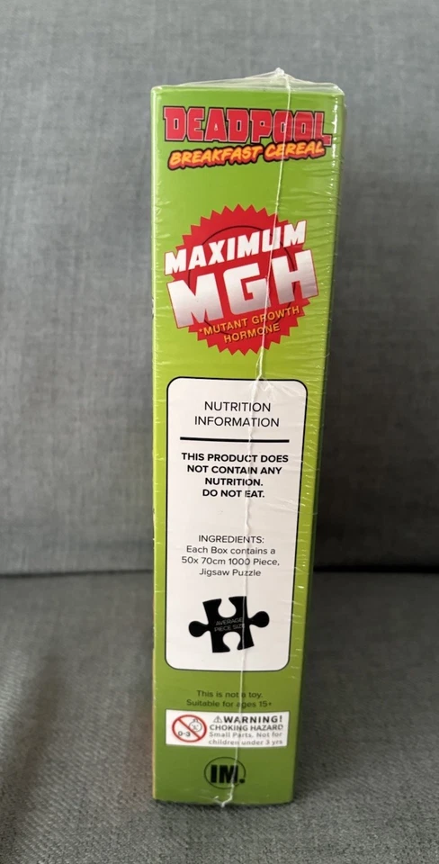 NUEVO Rompecabezas Deadpool Desayuno Cereal 1000 Piezas Mutante Marvel Foto 2 de 4